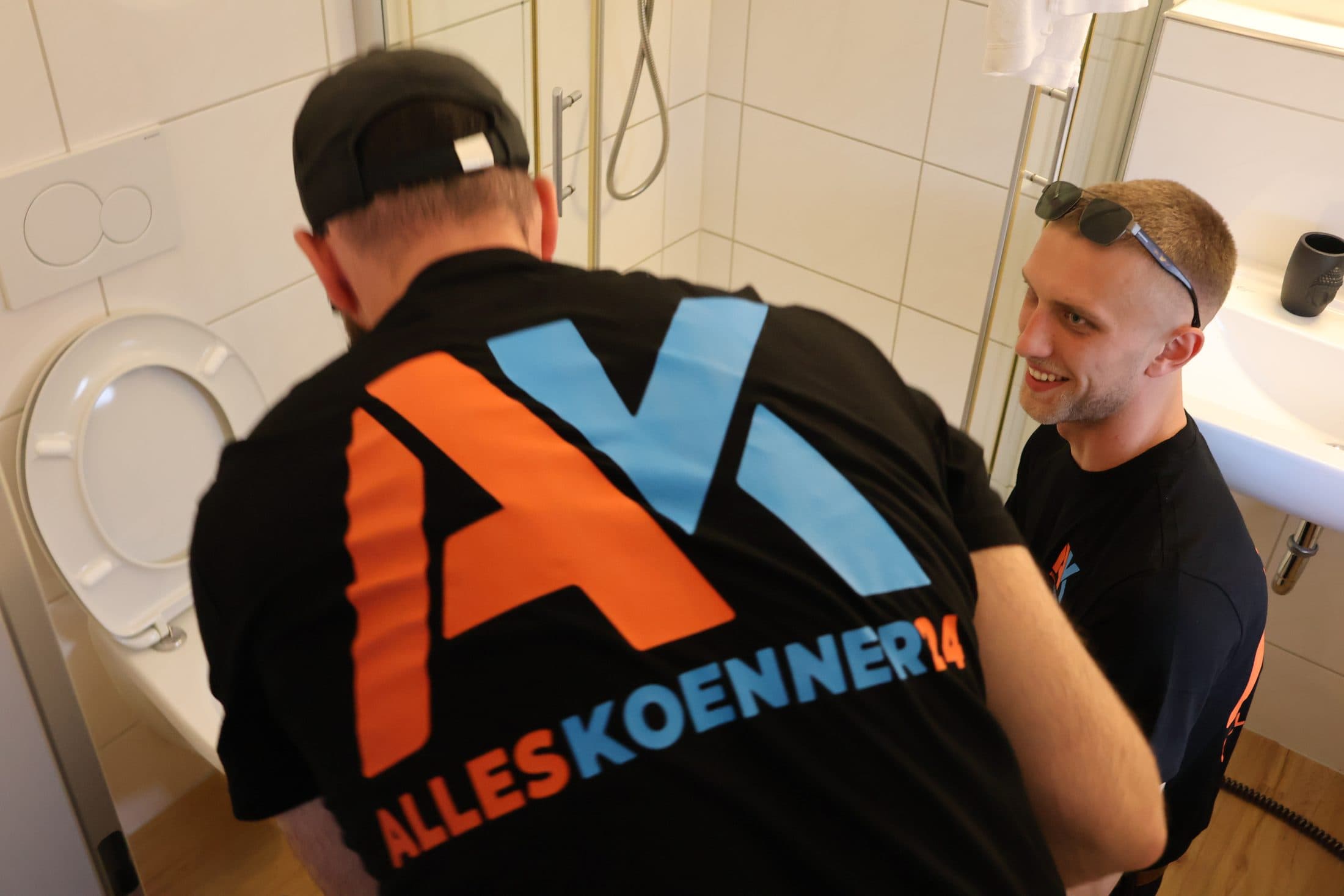 Rohrreinigung einfach – typischer Einsatz (Symbolbild)